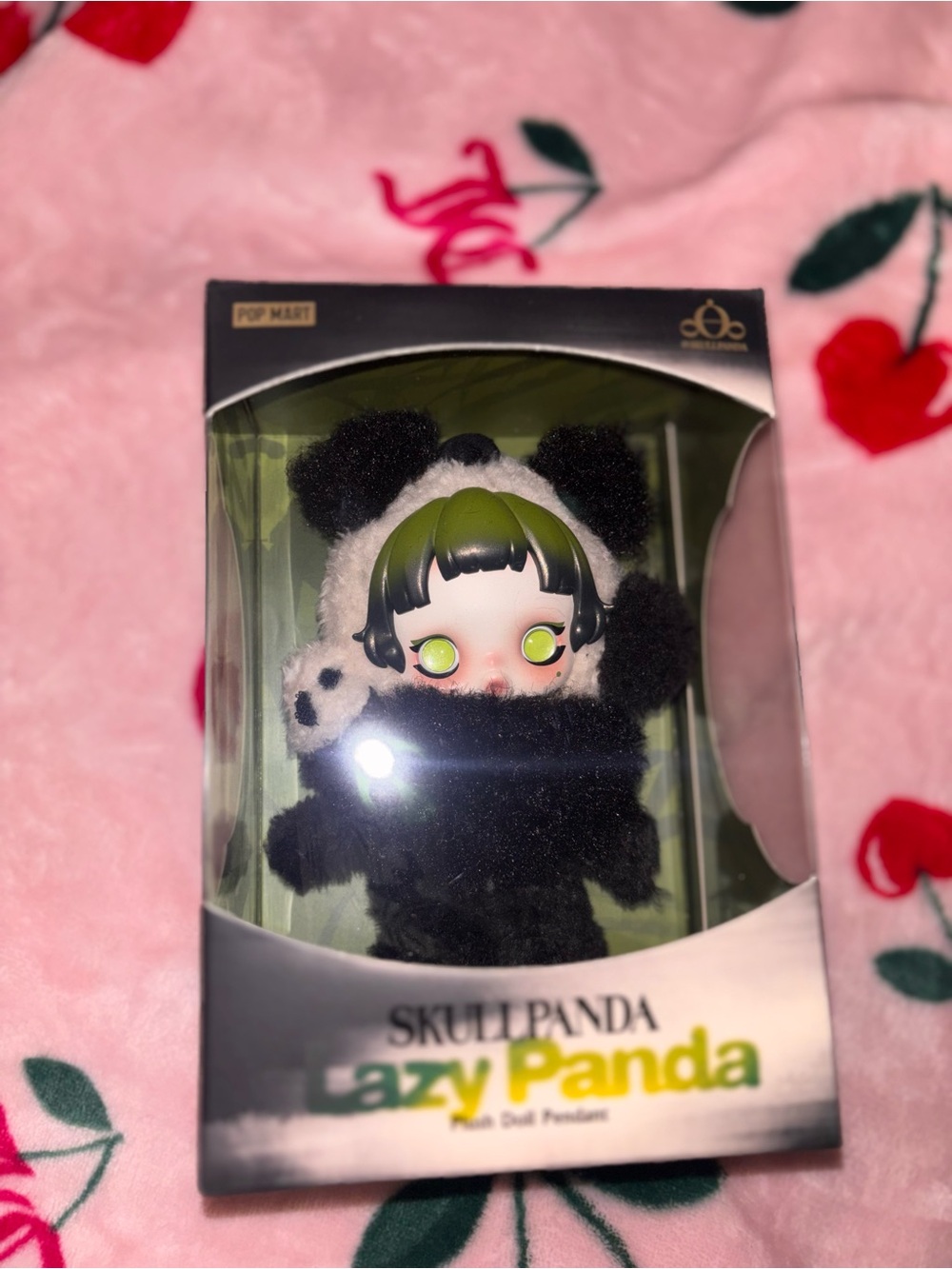 Skullpanda Lazy Panda Plush Doll Pendant
